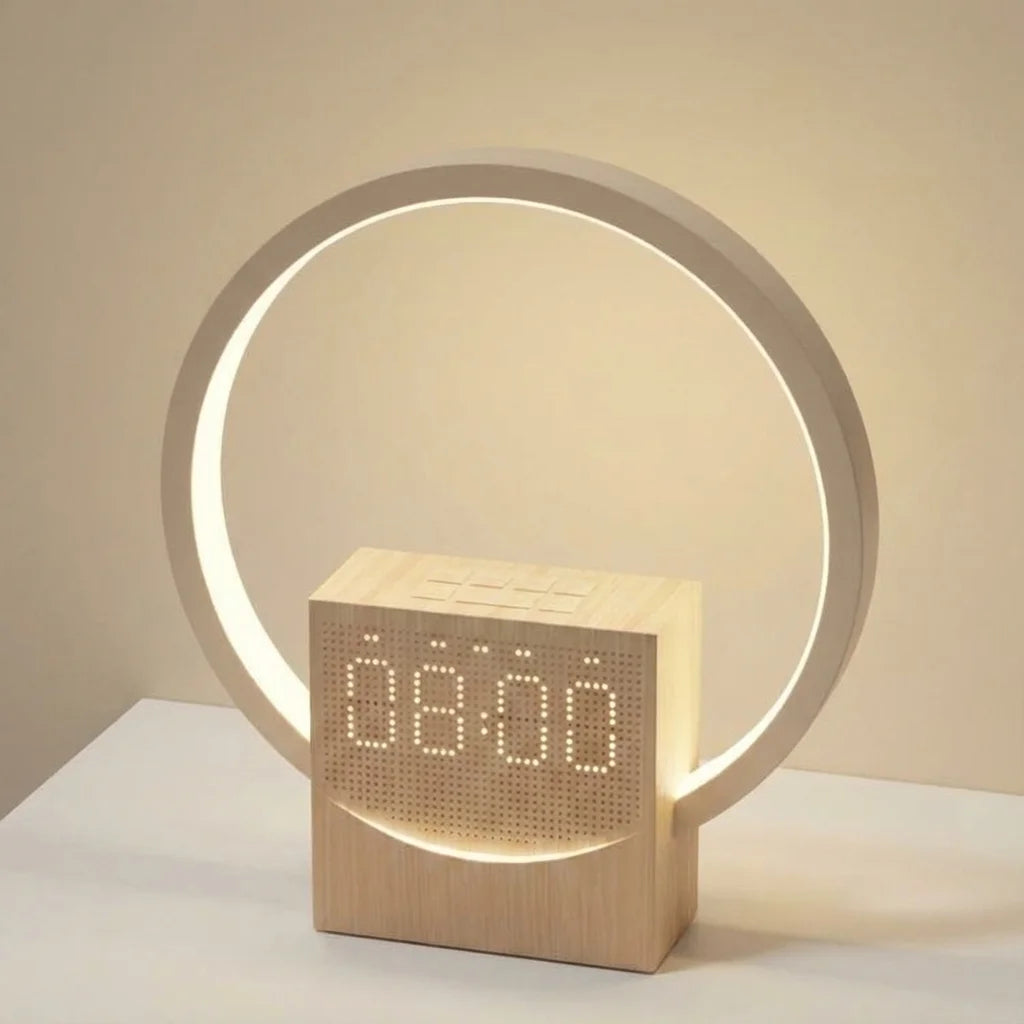 Digital Alarm Clock Sunrise Simulation Wake-up Light Bluetooth Speaker White Noise Machine Desk/Bedside Clock for Bedroom Office